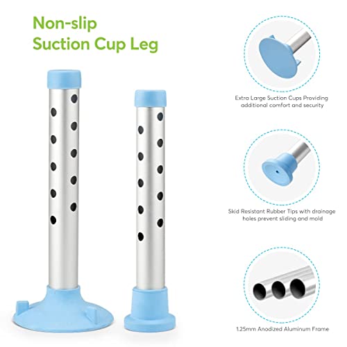 OasisSpace Bathtub Transfer Bench with Commode Opening - Combination Padded S...