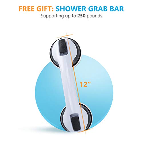 OasisSpace Heavy Duty Shower Chair 500lb, Padded Bath Seat with Free Assist G...