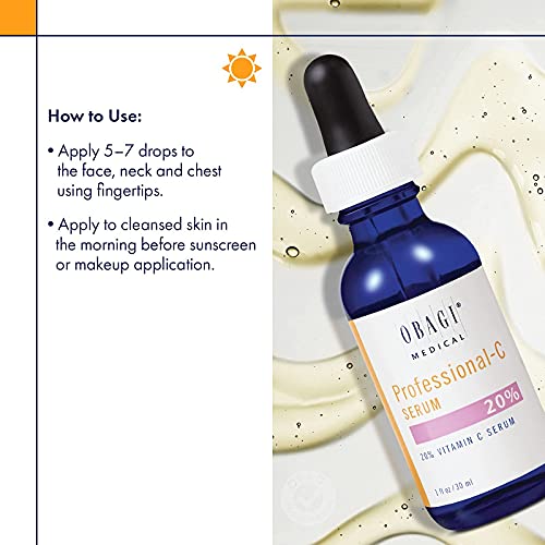 Obagi Professional C Serum 20%, Vitamin C Facial Serum with Concentrated 20% ...