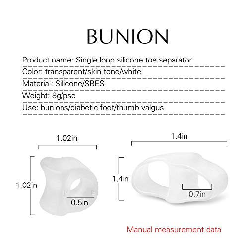 Toe Separator ,hammer toe corrector for women , Toe spacers for feet Gel Toe ...