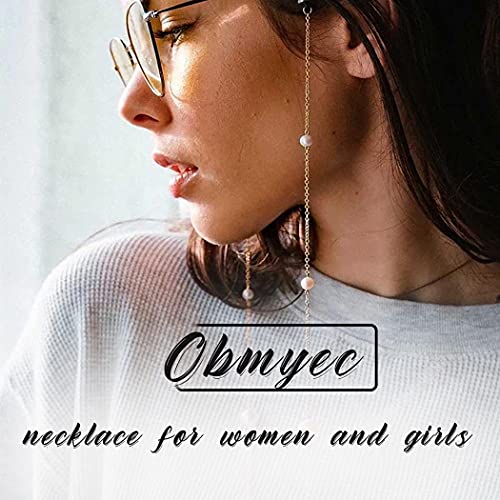 Obmyec Pearl Eyeglasses Chain Beaded Eyeglass Chains Gold Sunglass Chain Glas...