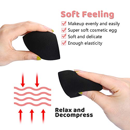 Makeup Sponge 6 Pcs Foundation Blending Beauty Sponge Makeup Blender Set,Flaw...