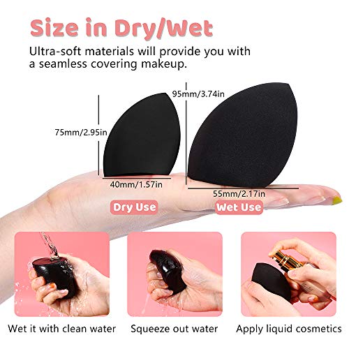 Makeup Sponge 6 Pcs Foundation Blending Beauty Sponge Makeup Blender Set,Flaw...
