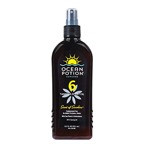 Ocean Potion SPF 6 Tanning Spray Oil, 8.5 Ounce