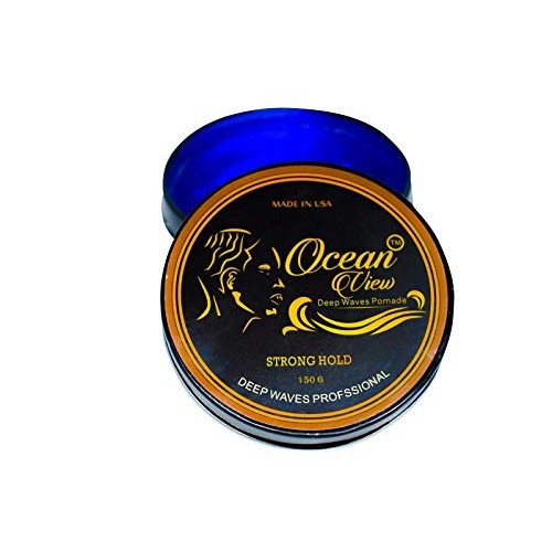 Ocean View Deep Waves Pomade- Water-Based Hair Cream for 360 Wave Training an...