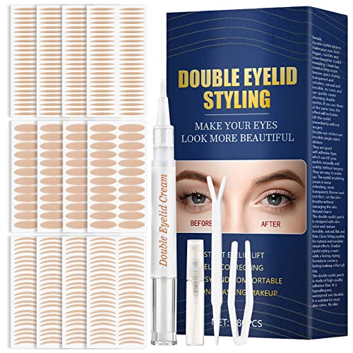 Eyelid Tape, Eyelid Lifter Strips, Invisible Instant Double Eyelid Tape for H...