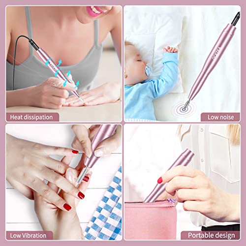 Ocetea Portable Electric Nail Drill , Nail Drill Machine for Acrylic and Gel ...