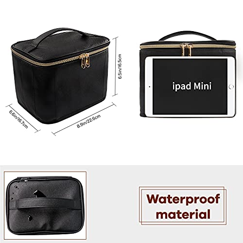 Makeup Bag,Cosmetic Bags for Women Travel Makeup Organizer Bag, Large Capacit...