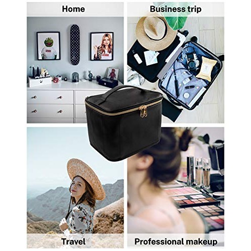 Makeup Bag,Cosmetic Bags for Women Travel Makeup Organizer Bag, Large Capacit...