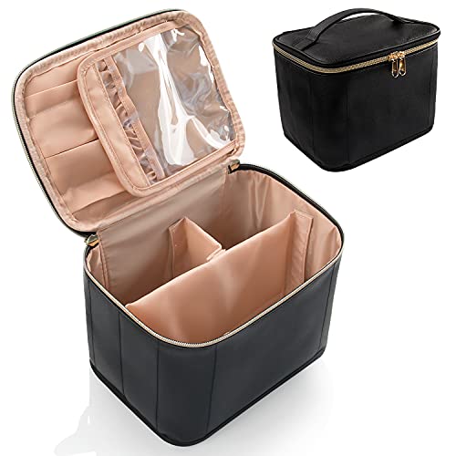 Makeup Bag,Cosmetic Bags for Women Travel Makeup Organizer Bag, Large Capacit...