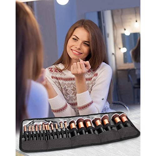 Makeup Brush Holders,Makeup Brush Organizer,Travel Makeup Brushes Bag Cosmeti...