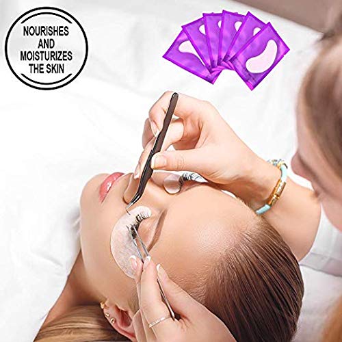 100 Pairs Eyelash Extension Gel Patches, Lash Extensions Hydrogel Under Eye P...