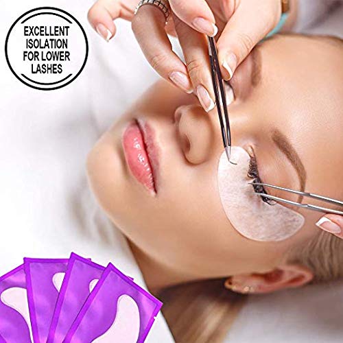 100 Pairs Eyelash Extension Gel Patches, Lash Extensions Hydrogel Under Eye P...