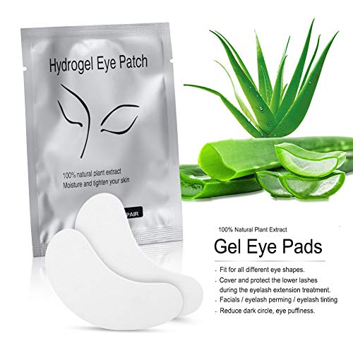 100 Pairs Eyelash Extension Hydrogel Eye Patches, Under Eye Gel Pads-100% Nat...