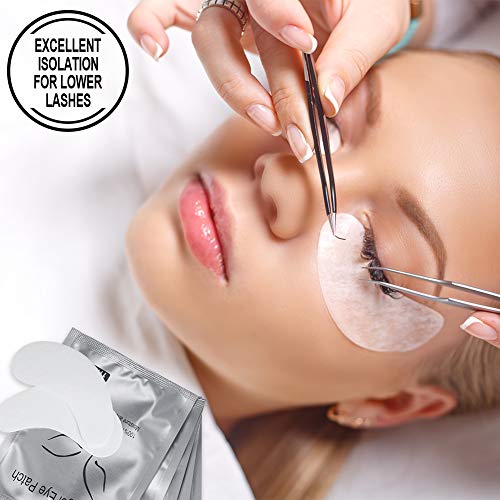 100 Pairs Eyelash Extension Hydrogel Eye Patches, Under Eye Gel Pads-100% Nat...