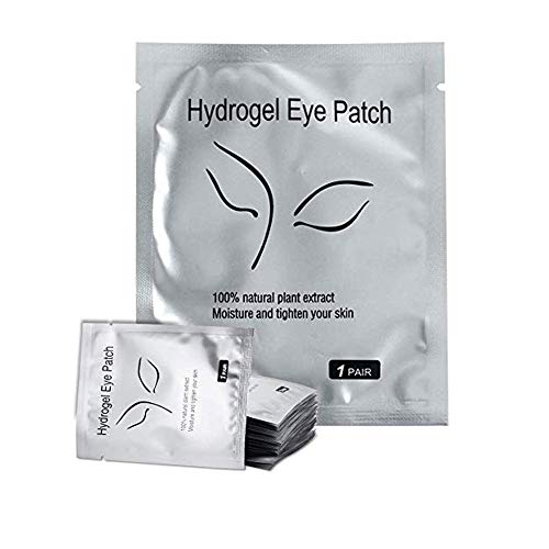 100 Pairs Eyelash Extension Hydrogel Eye Patches, Under Eye Gel Pads-100% Nat...