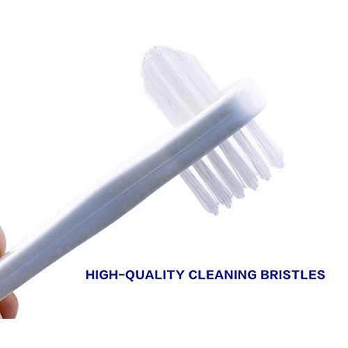 Denture Cleaning Brush hygienic Denture Cleaner Set, T-Shaped Denture Special...