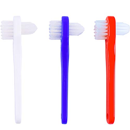 Denture Cleaning Brush hygienic Denture Cleaner Set, T-Shaped Denture Special...