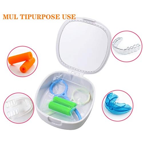 Retainer Case, With mirror and ventilation holes, For Night Guards, Aligner T...