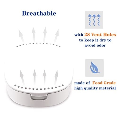 Retainer Case, With mirror and ventilation holes, For Night Guards, Aligner T...