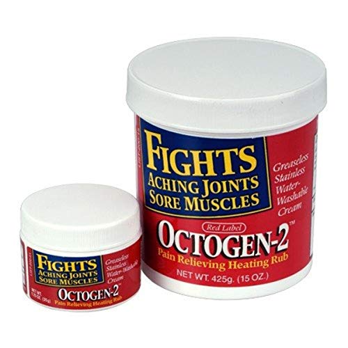 Octogen Pain Relieving Heating Rub, Greaseless Formula, Red Label,15 oz. - 10981