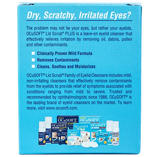OCuSOFT Lid Scrub Plus, Pre-Moistened Pads, 30 Count