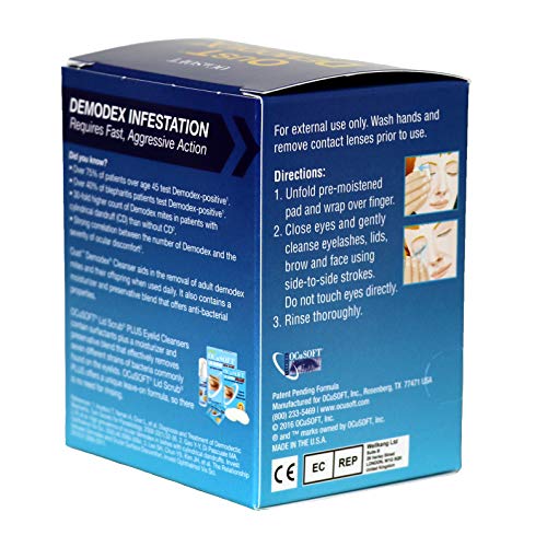 Oust Demodex Cleanser Pre-Moistened Pads 30ct