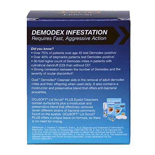 Oust Demodex Cleanser Pre-Moistened Pads 30ct