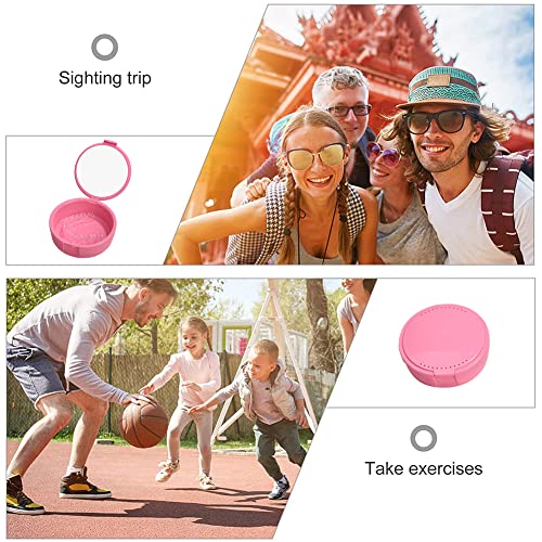 Denture Case,Orthodontic Retainer Case with Vent Holes, Denture Case with Den...