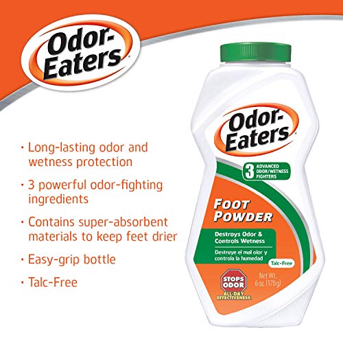 Odor-Eaters Foot Powder, 6 Oz, Pack of 4