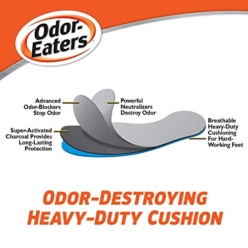 Odor-Eaters Ultra-Durable, Heavy Duty Cushion Insoles, 1 Pair (285791)
