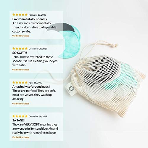 Reusable Makeup Remover Pads | Eco Friendly & Zero Waste Cotton Rounds | Beau...