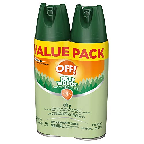 OFF! Deep Woods Bug Spray & Mosquito Repellent, DryTouch Technology, Long Las...