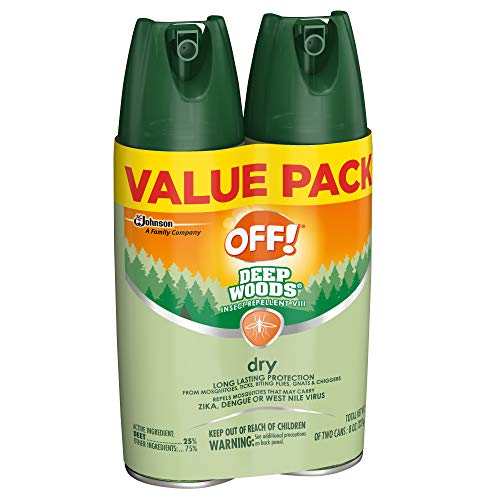 OFF! Deep Woods Bug Spray & Mosquito Repellent, DryTouch Technology, Long Las...