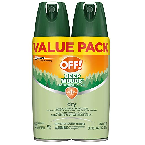 OFF! Deep Woods Bug Spray & Mosquito Repellent, DryTouch Technology, Long Las...