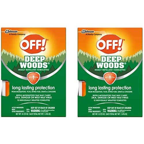 OFF! Deep Woods Towelettes, 12 CT (Pack - 2)