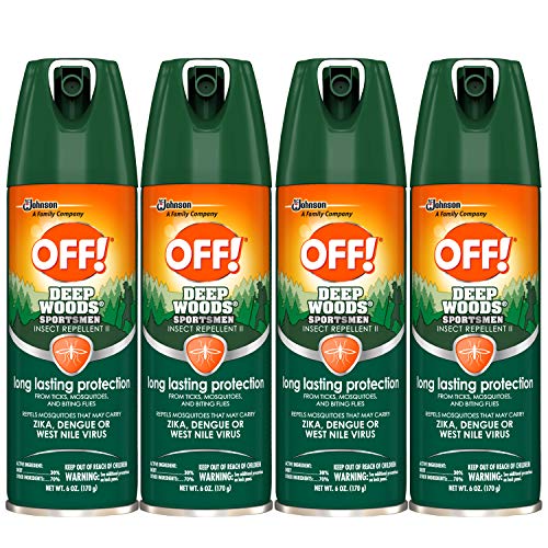 OFF! Sportsmen Deep Woods Bug Spray and Mosquito Repellent, Long Lasting Prot...