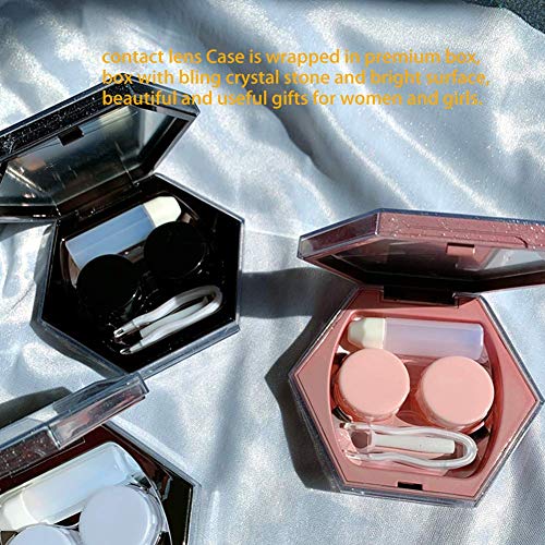 Color Sparkles Contact Lens Care Vision Care Nobleness Cute Contact Lens Case...