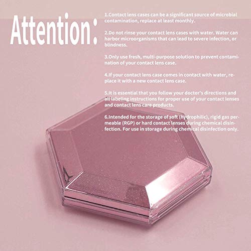 Color Sparkles Contact Lens Care Vision Care Nobleness Cute Contact Lens Case...