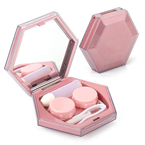 Color Sparkles Contact Lens Care Vision Care Nobleness Cute Contact Lens Case...