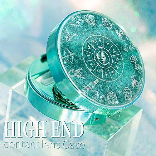 Contact Lens Case, Color Sparkles Contact Lens Case Cute, Portable Contact Le...