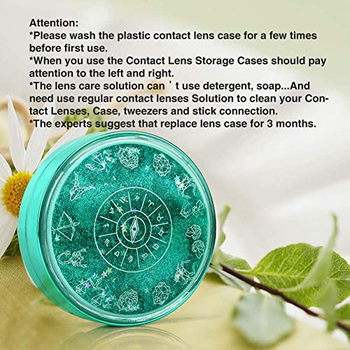 Contact Lens Case, Color Sparkles Contact Lens Case Cute, Portable Contact Le...