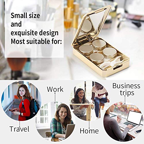 Contact Lens Case, OFONE Two Pack Contact Lens Case Cute, Portable Contact Le...