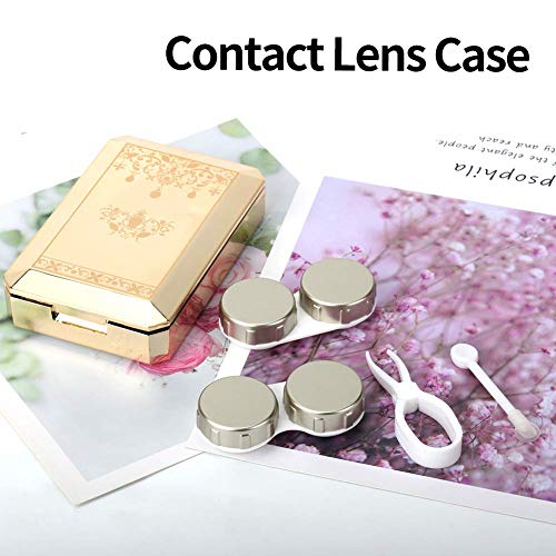 Contact Lens Case, OFONE Two Pack Contact Lens Case Cute, Portable Contact Le...