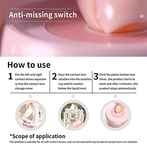 Contact Lens Cleaner, Ofone Portable Contact Lens Cleaning Machine,Fast Vibra...