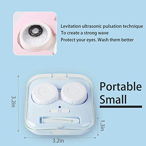 Contact Lens Cleaner, Portable Contact Lens Cleaner Kit Daily Care Faster Cle...