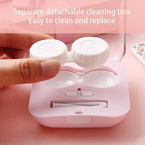 Contact Lens Cleaner, Portable Contact Lens Cleaner Kit Daily Care Faster Cle...