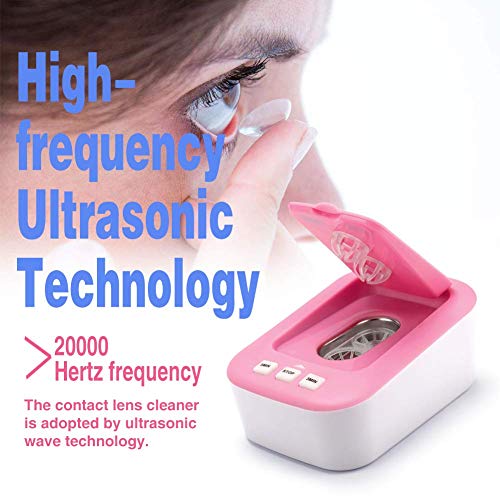 Contact Lens Cleaning Machine Travel Mini Ultrasonic Contact Lens Cleaner Kit...