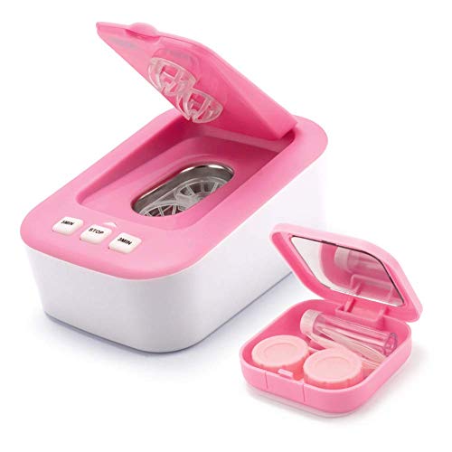 Contact Lens Cleaning Machine Travel Mini Ultrasonic Contact Lens Cleaner Kit...
