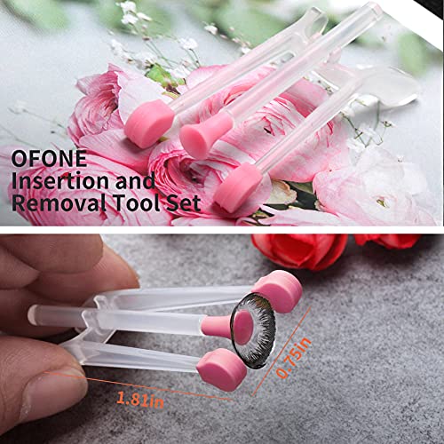 Contact Lens Remover, OFONE Soft Contact Lens Inserter and Remover Tool Kit w...
